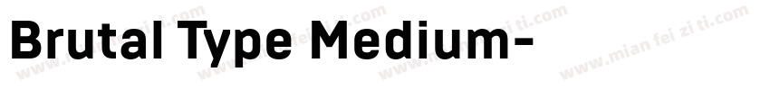 Brutal Type Medium字体转换
